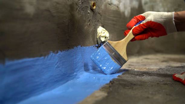 Commercial Exterior Waterproofing project at a Greenville, VA business property by SJ Waterproofing Pros